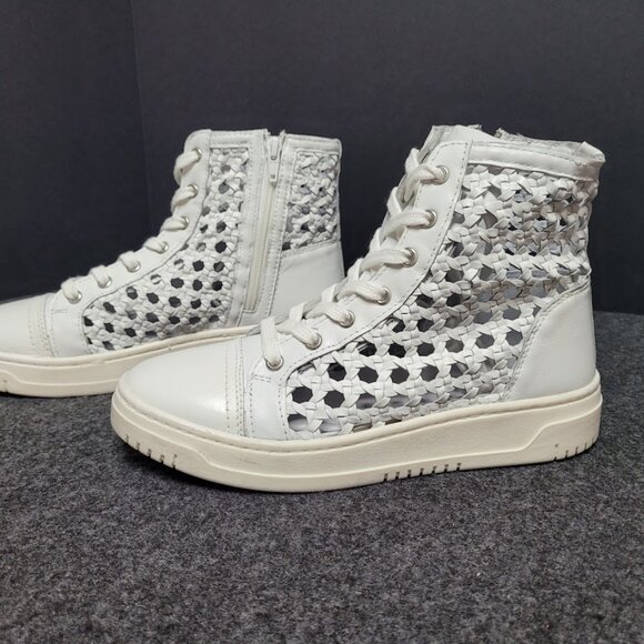 NIB Free People - Hayes High Top Sneaker - Ivory Sz 8 - Picture 4 of 12